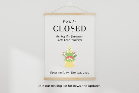 📢 New Year Holiday Announcement
