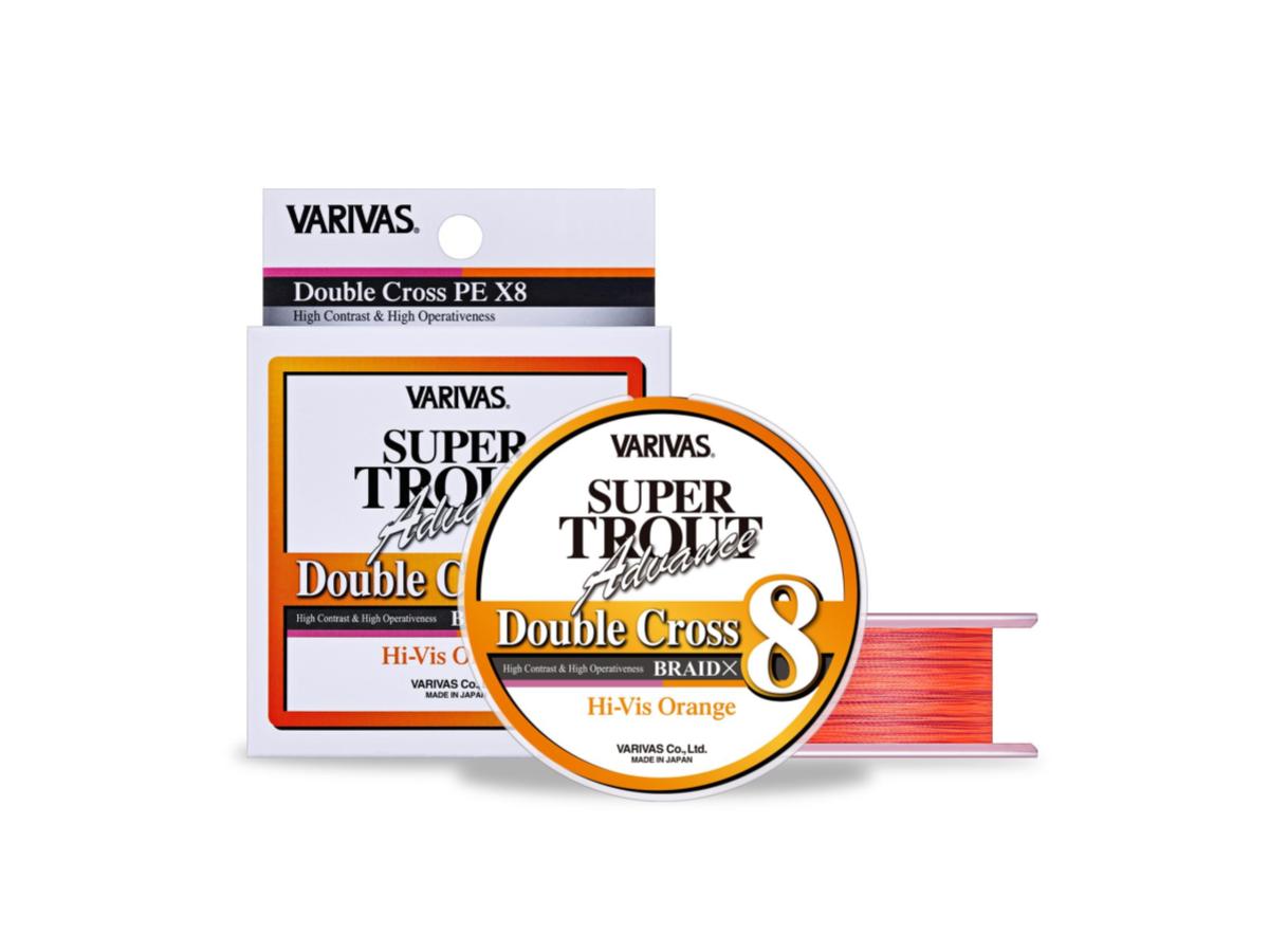 Fil De Pêche VARIVAS SUPER TROUT Advance Double Cross PE X8 - Orange Fluo - 100 M