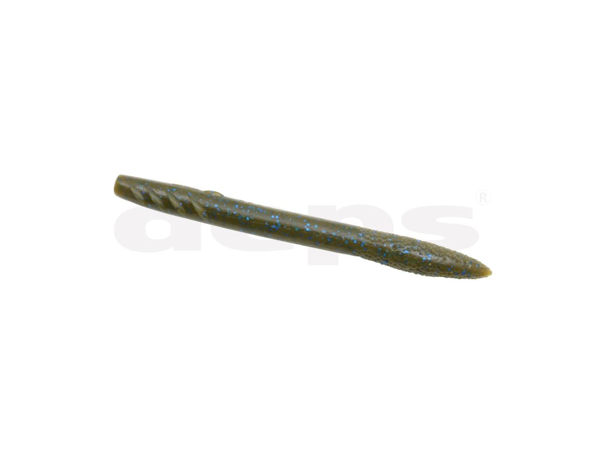 deps Slender Scat 4inch #71 Green Pumpkin Blue Flake