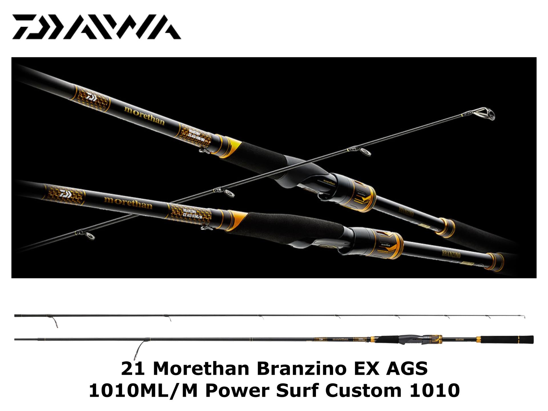 Daiwa 21 Morethan Branzino EX AGS 1010ML/M Power Surf Custom 1010 – JDM  TACKLE HEAVEN