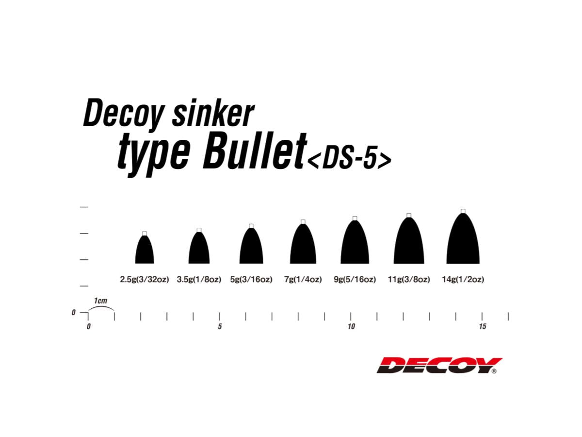 Decoy DS-5 Decoy Sinker Type Bullet 5g