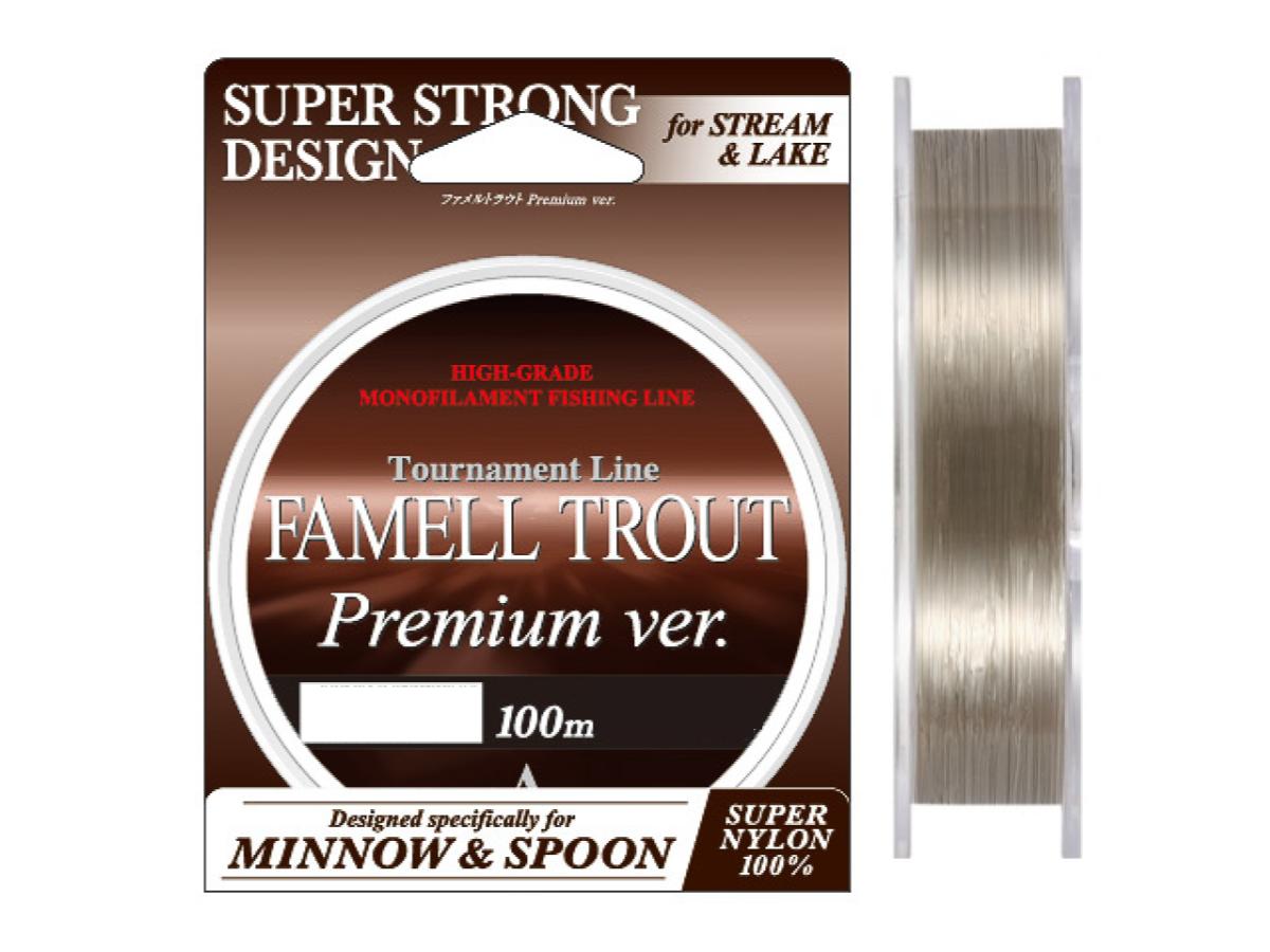 Yamatoyo Famell Trout Premium ver. 100m #0.8 4lb Titanium Brown