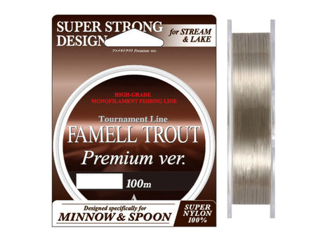 Yamatoyo Famell Trout Premium ver. 100m #0.6 3lb Titanium Brown