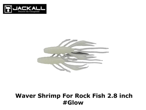 Jackall Waver Shrimp For Rock Fish 2.8 inch #Glow