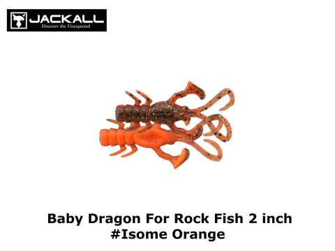 Jackall Baby Dragon For Rock Fish 2 inch #Isome Orange