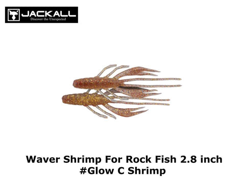 Jackall Waver Shrimp For Rock Fish 2.8 inch #Glow C Shrimp