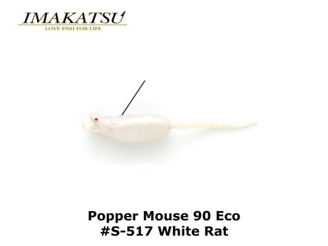 Imakatsu Popper Mouse 90 Eco #S-517 White Rat