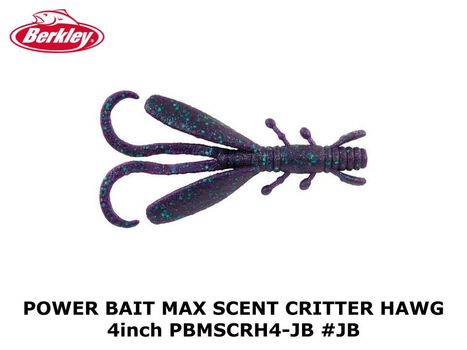 Berkley Power Bait Max Scent Critter Hawg 4 inch PBMSCRH4-JB #JB