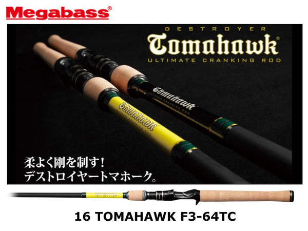 Pre-Order Megabass 16 Tomahawk Baitcasting F3-64TC Version