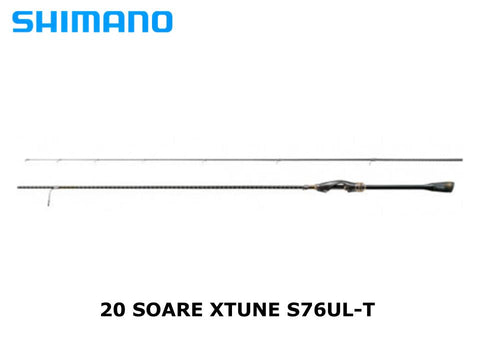 Pre-Order Shimano 20 Soare Xtune S76UL-T