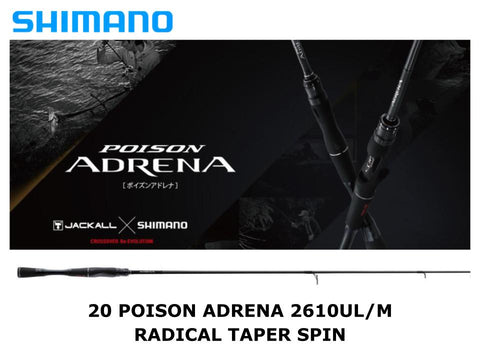 Shimano 20 Poison Adrena Spinning 2610UL/M Radical Taper Spin