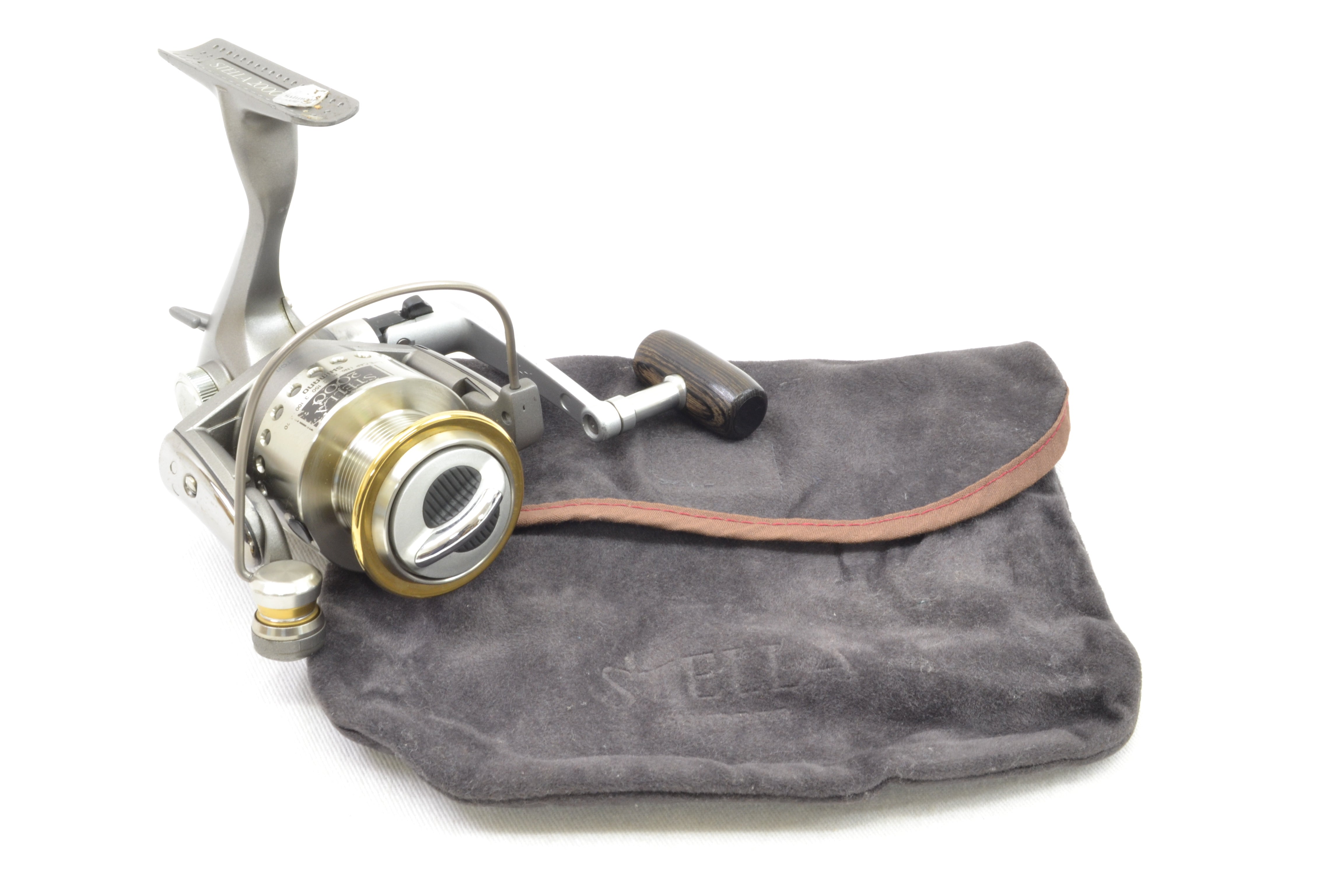 Shimano 95 STELLA 2000 DH Spinning Reel from Japan Used 1995 Black Bass