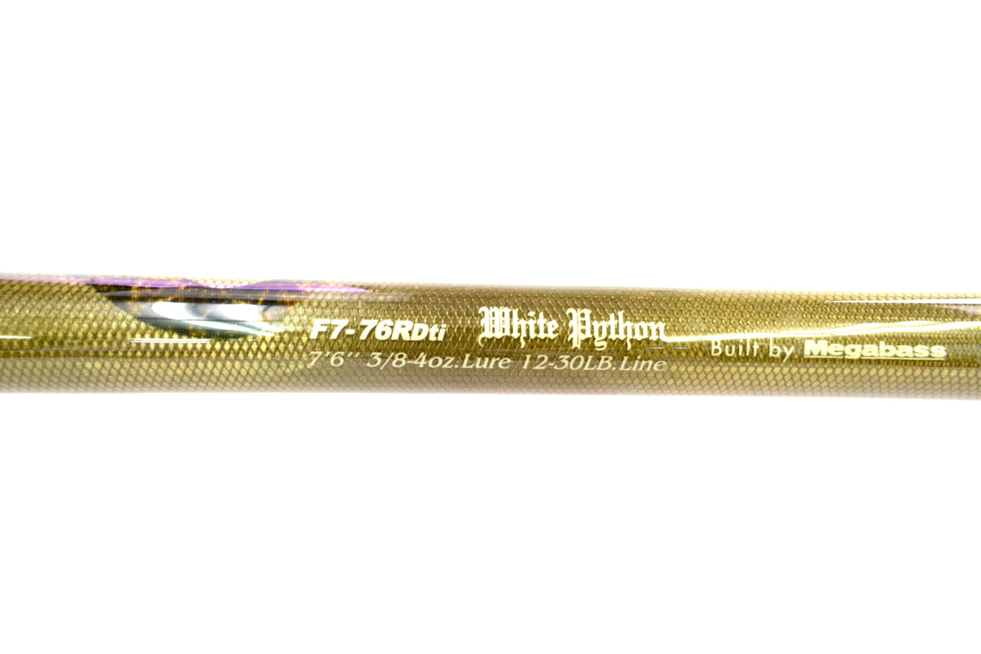 Used Megabass Orochi Huge Contact F7-76RDTi White Python Straight Grip Custom