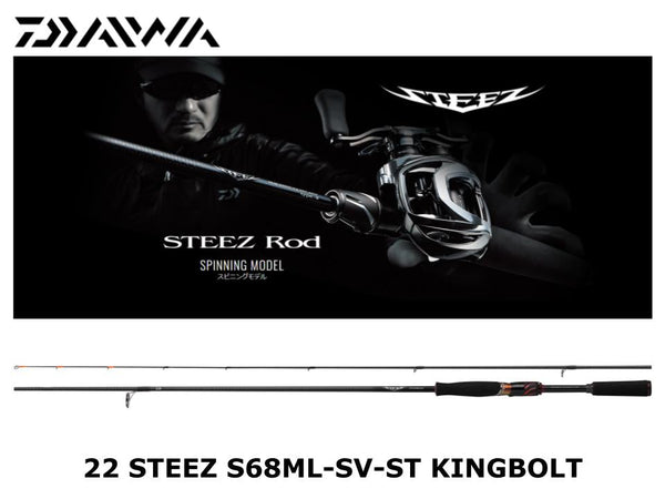 Daiwa 22 Steez Spinning S68ML-SV-ST Kingbolt – JDM TACKLE