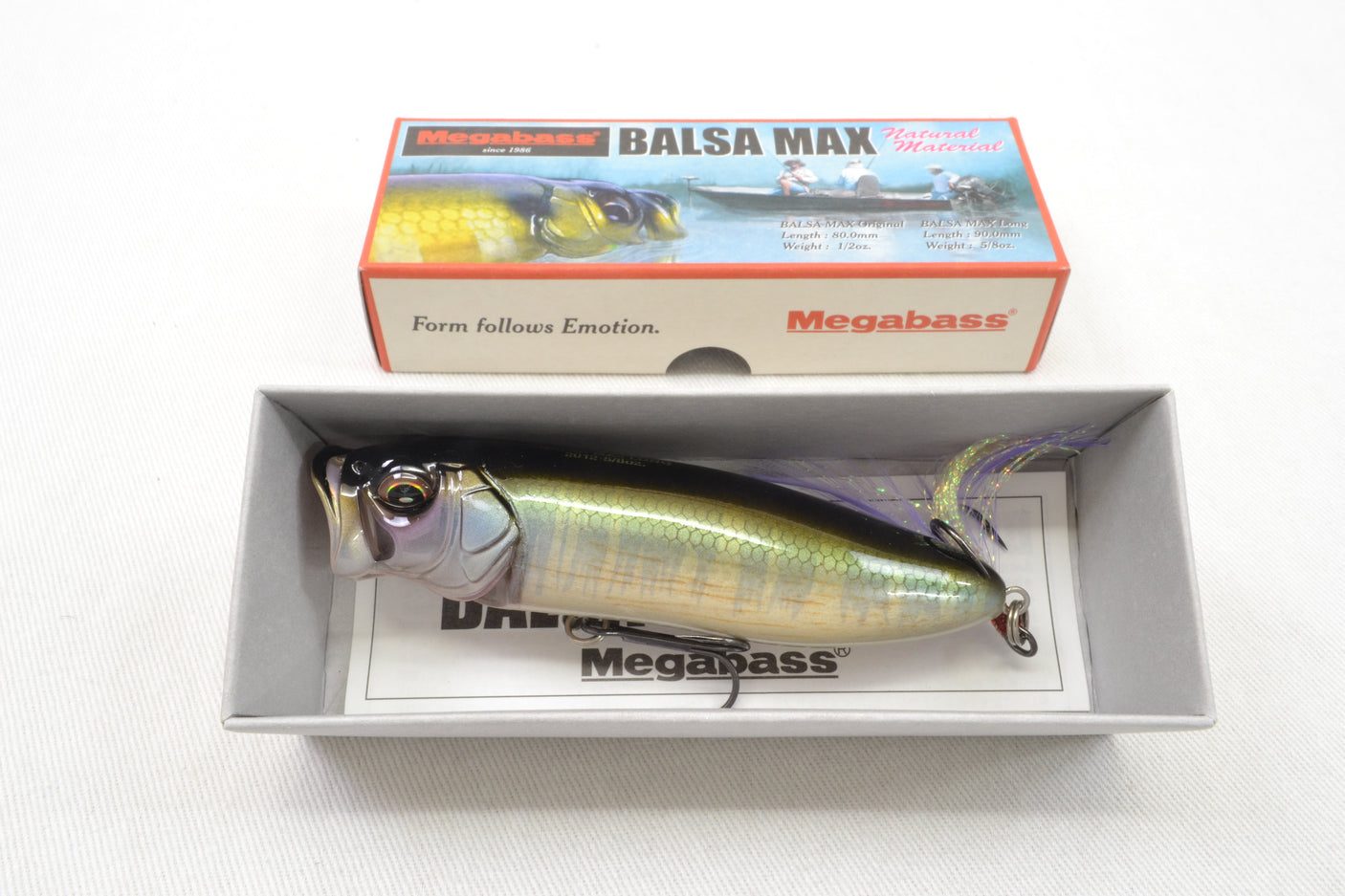 Megabass Balsa Max Long #Hasu B 90mm 5/8oz