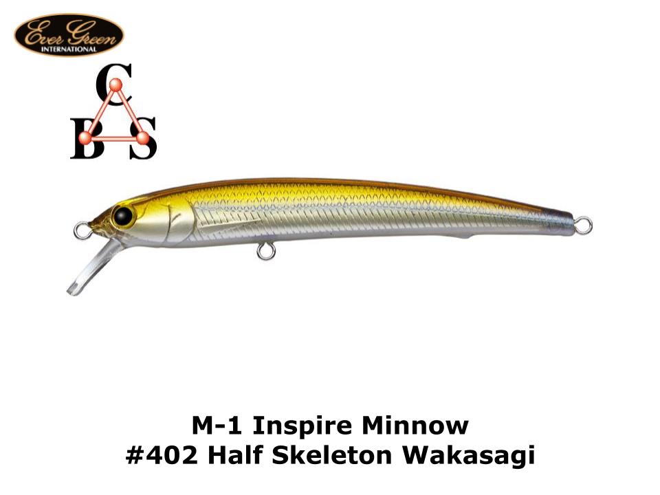 Evergreen M1 Inspire Minnow #402 Half Skeleton Wakasagi