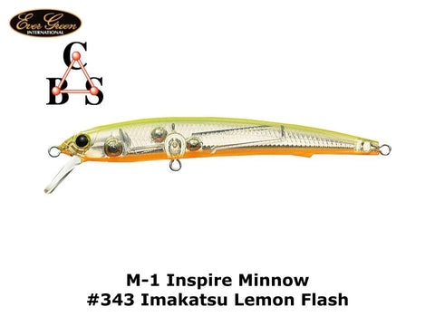 Evergreen M1 Inspire Minnow #343 Imakatsu Lemon Flash
