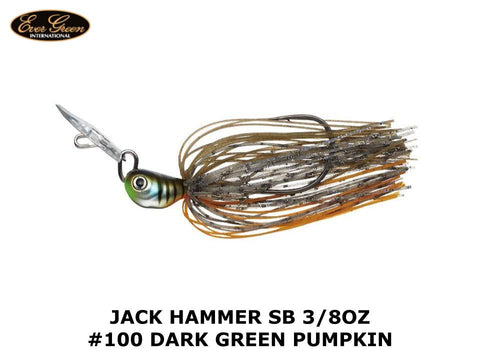Evergreen Jack Hammer SB 3/8oz #100 Dark Green Pumpkin