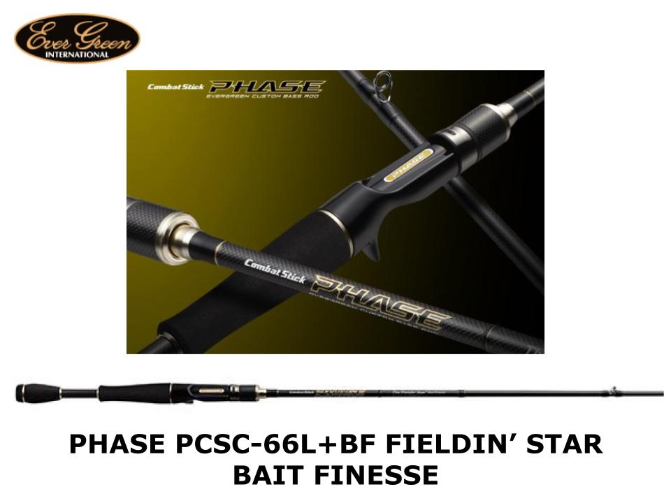 Pre-Order Evergreen Phase Baitcasting PCSC-66L+BF Fieldin' Star Bait Finesse