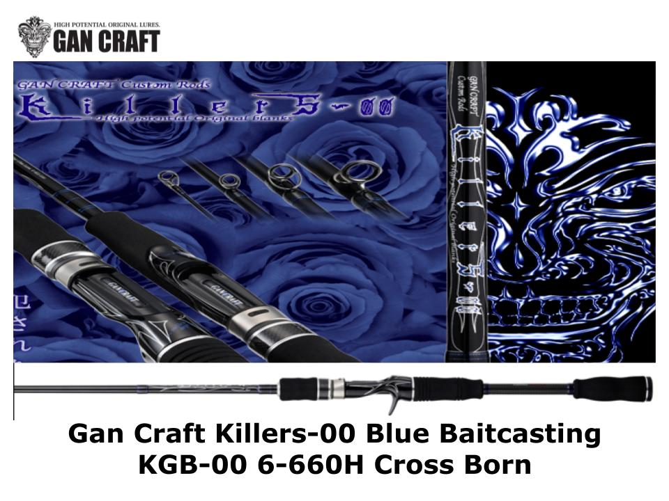 Gan Craft Killers-00 Blue Baitcasting KGB-00 6-660H Cross Born