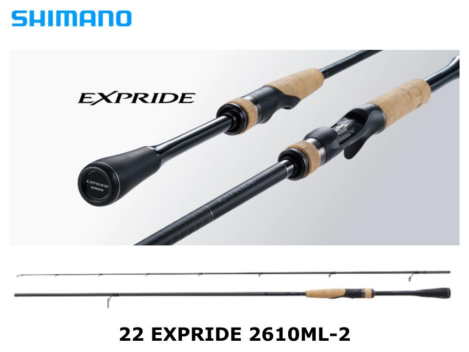 Shimano 22 Expride 2610ML-2 Bass Spinning rod 2 pieces From Stylish anglers