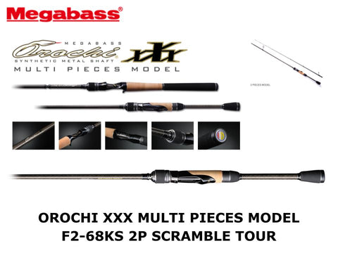 Megabass Orochi XXX Multi Pieces Model Spinning F2-68KS 2P Scramble Tour
