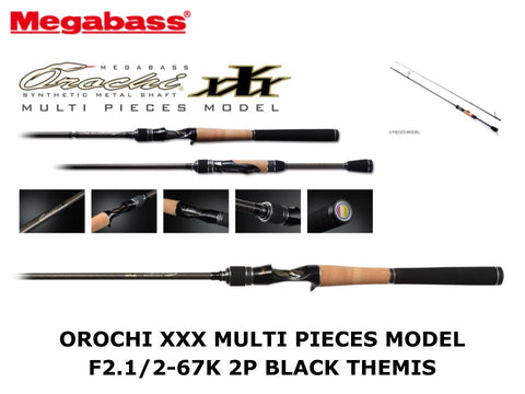 Megabass Orochi XXX Multi Pieces Model Casting F2.1/2-67K 2P Black Themis