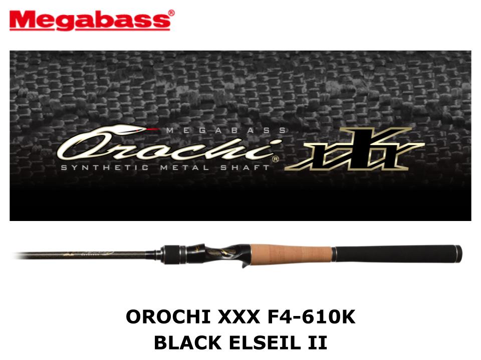 Megabass Orochi XXX Baitcasting F4-610K Black Elseil II