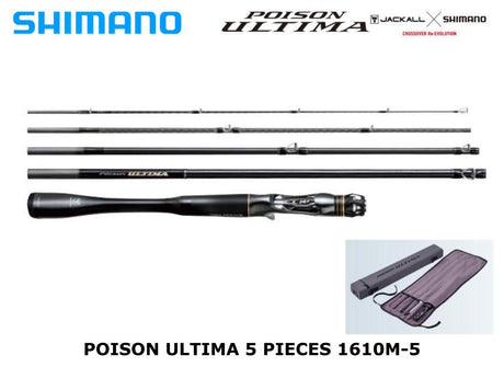 Shimano 23 Poison Ultima 5 Piece Baitcasting 1610M-5 Sic