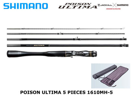 Pre-Order Shimano 23 Poison Ultima 5 Piece Baitcasting 1610MH-5 Sic