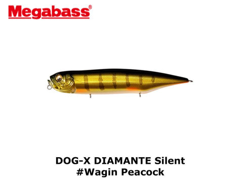 Megabass DOG-X DIAMANTE Silent #Wagin Peacock