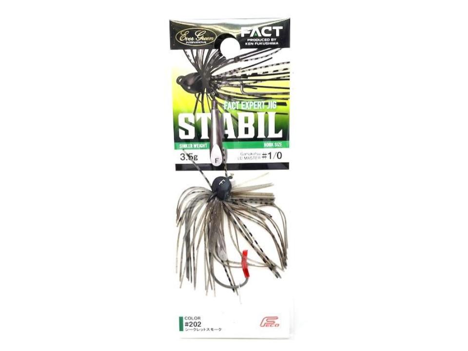 Evergreen FACT Expert Jig Stabil 2.0g + 3.5g 1/0 #202 Secret Smoke