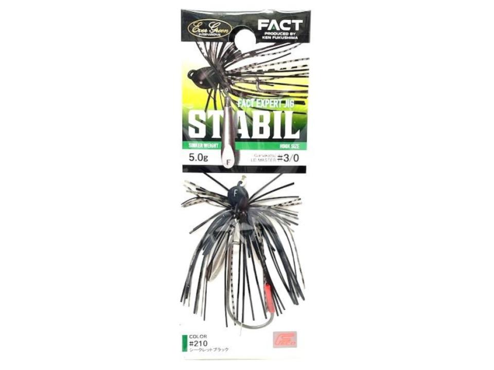 Evergreen FACT Expert Jig Stabil 2.0g + 5.0g 3/0 #210 Secret Black
