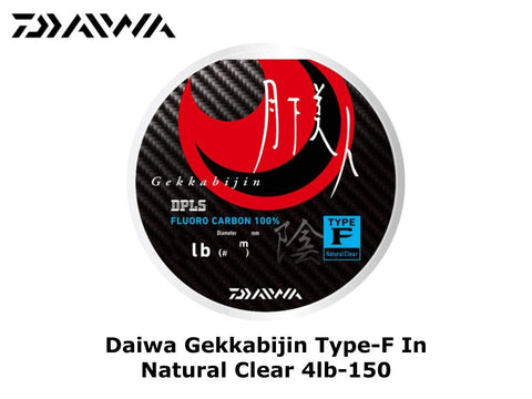 Daiwa Gekkabijin Type-F In Natural Clear 4lb-150