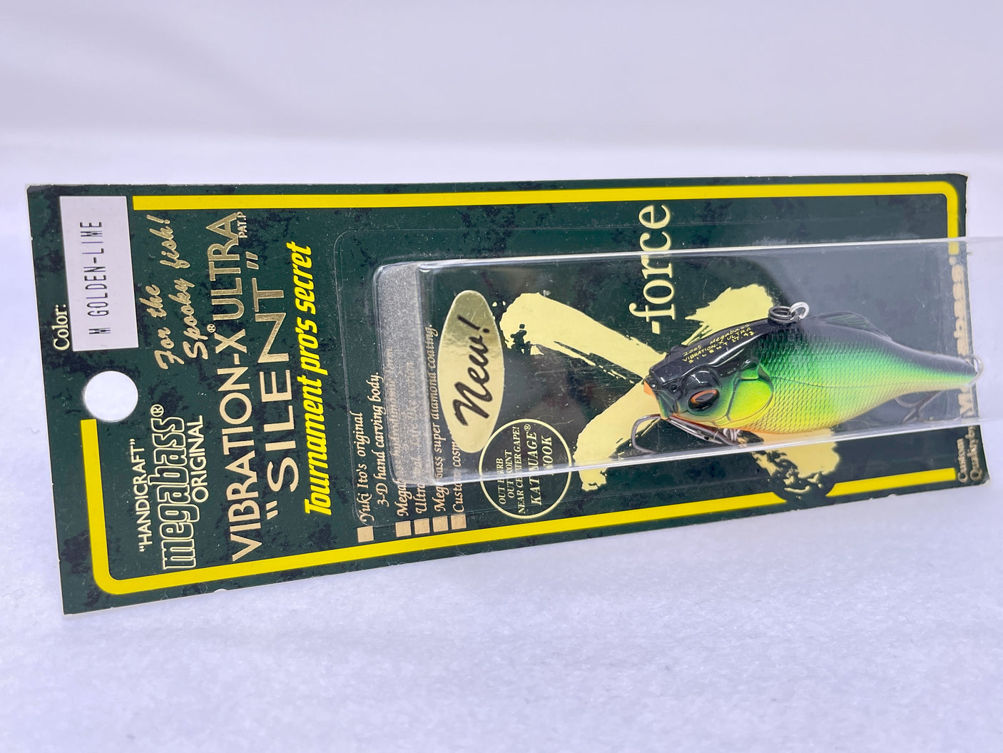 Megabass Vibration-X Ultra "Silent" #M Golden-Lime 76mm 17.4g