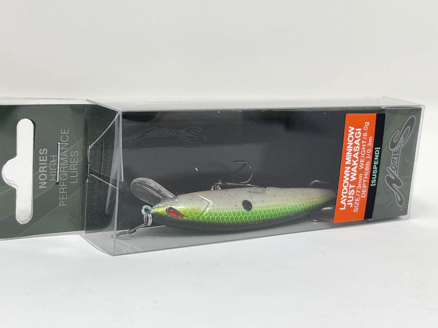 Nories Laydown Minnow Deep Just Wakasagi BR-274H US Green Shad 66mm 6.1g