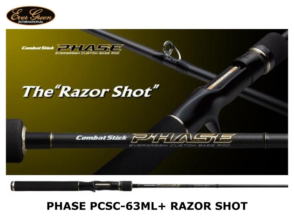 Pre-Order Evergreen Phase Baitcasting PCSC-63ML+ Razor Shot