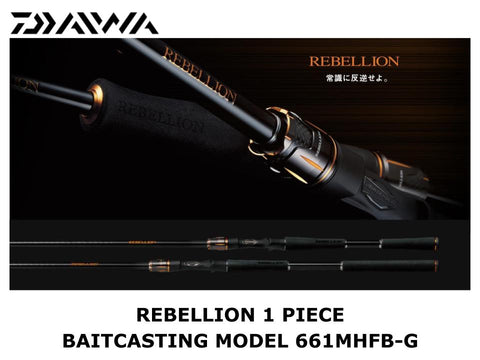 Daiwa Rebellion 1 Piece Baitcasting Model 661MHFB-G