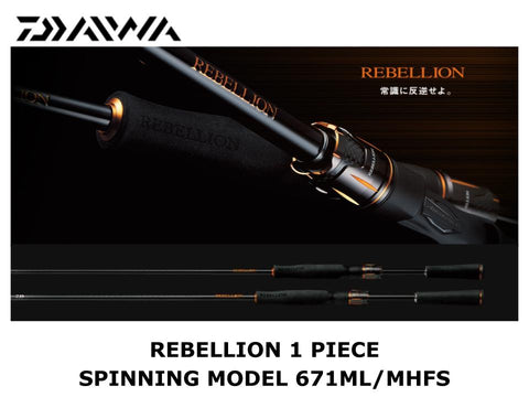 Daiwa Rebellion 1 Piece Spinning Model 671ML/MHFS