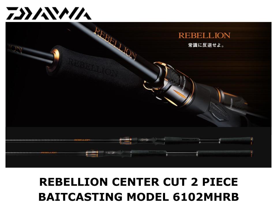 Pre-Order Daiwa Rebellion Center Cut 2 Piece Baitcasting Model 6102MHRB