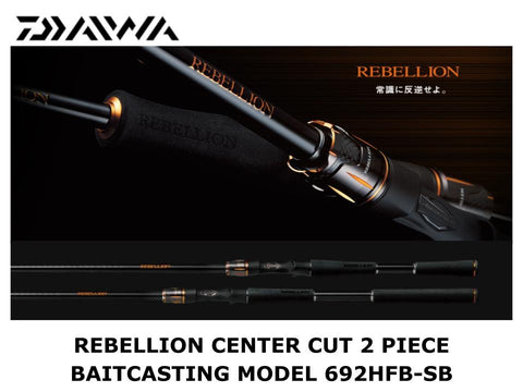 Daiwa Rebellion Center Cut 2 Piece Baitcasting Model 692HFB-SB