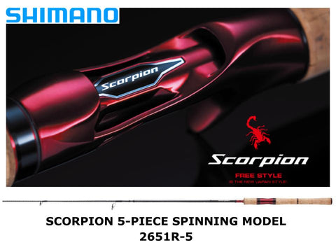 Shimano Scorpion 2651R-5 5-Piece Spinning Model