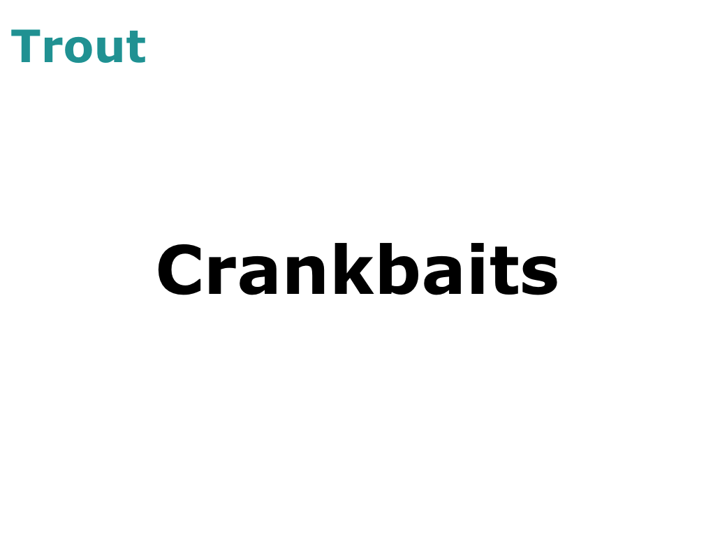 Trout Crankbaits