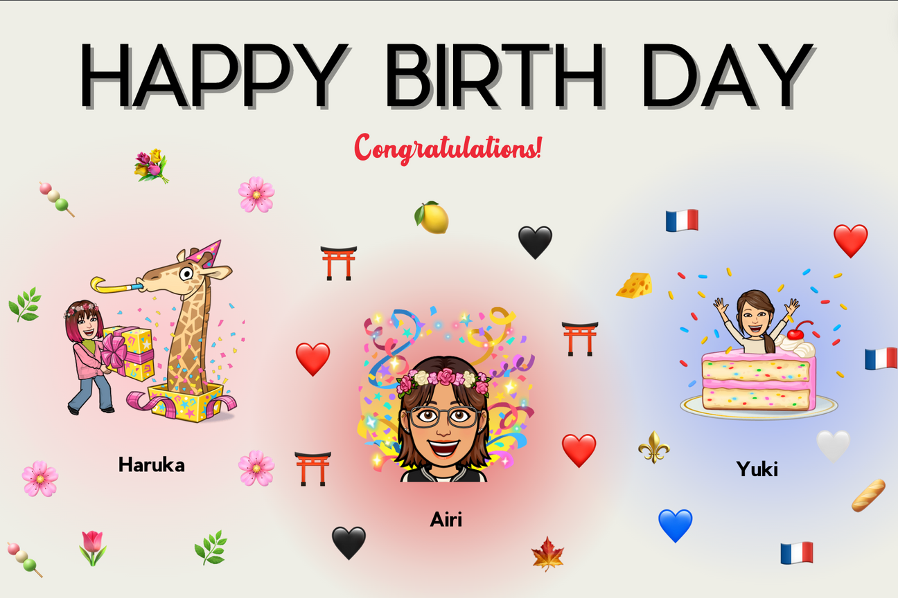 \ Haruka, Airi & Yuki's Presents /  Birthday Project