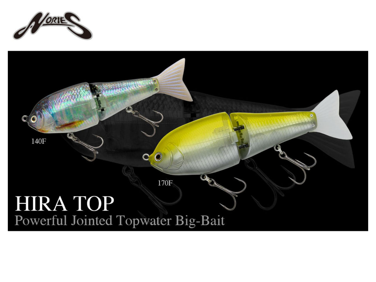 Nories HIRA TOP the Powerful Jointed Topwater Big-Bait