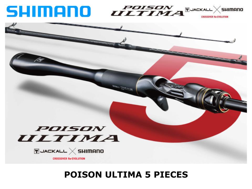 rod shimano poison ultima Spinning 7'0" Medium directional strength and resistance against blank twist Poison Ultima 5 Pieces