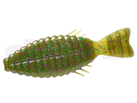 deps Bullflat 4.8 inch #115 Green Pumpkin Purple Green Flake