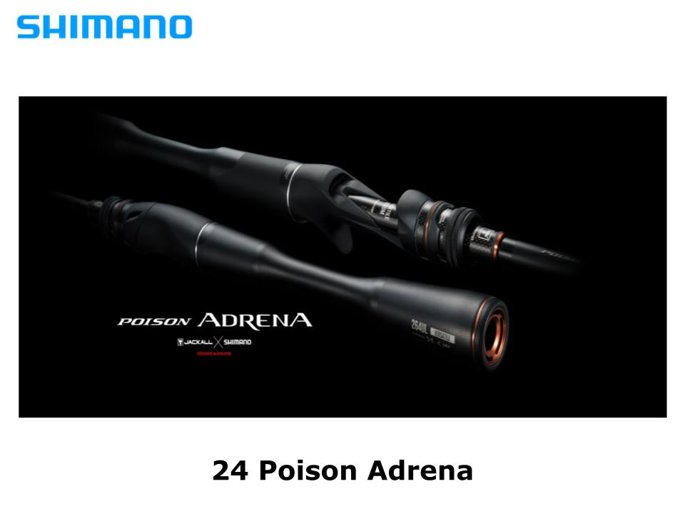 シマノ 24 ポイズンアドレナ POISON ADRENA 168M+ Shimano 24 Poison Adrena 168M+ – JDM TACKLE HEAVEN