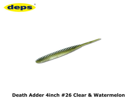 deps Death Adder 4inch #26 Clear & Watermelon