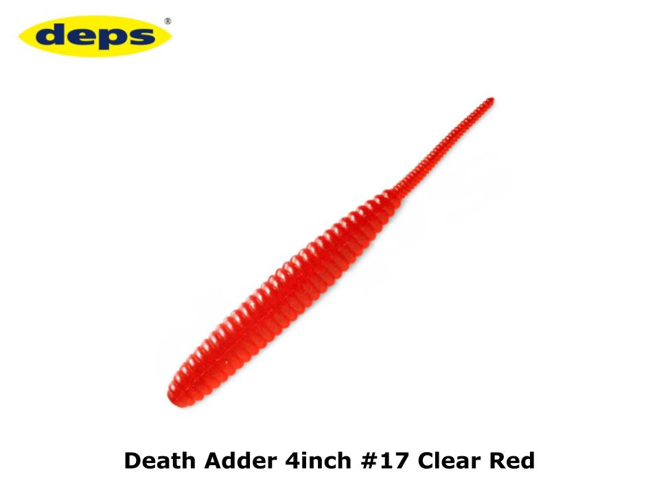 deps Death Adder 4inch #17 Clear Red